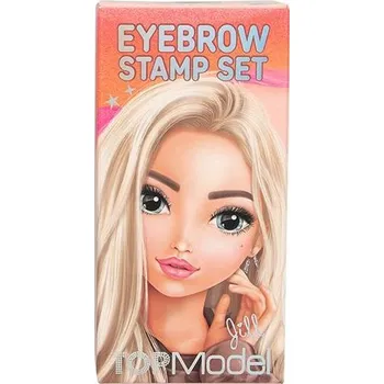 Kosmetická sada na obočí Top Model Brown, Jill - Jill, 4 šablony