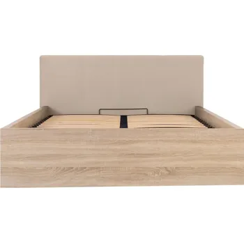 Postel TETRIX dub sonoma postel 140x200cm LOZ/140/B/T s čelem MODONE 9702
