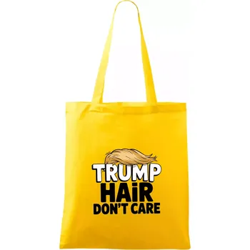 Nákupní taška Trump hair dont care - Taška bavlněná - 42 x 38 cm ( Žlutá )