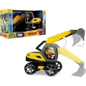 Houpací síť Lena Auto Truxx 2 - Bagr s figurkou - 33 cm