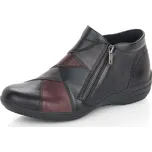 Dámská Dámská kotníková obuv REMONTE R7674-02 černá W5 R7674-02 BLACK COMBINATION H/W5 38