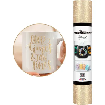 Samolepící dekorace TeckWrap Burst Glitter - Champagne Gold - Samolepící vinylová folie Velikost: 30,5 x 30 cm