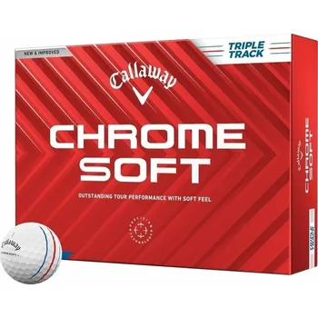 Golfový míček Callaway Chrome Soft 2024 White Triple Track 12 Golfové míčky