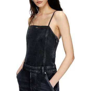 Dámské šaty OVERAL DIESEL DE-VORS OVERALLS BLACK