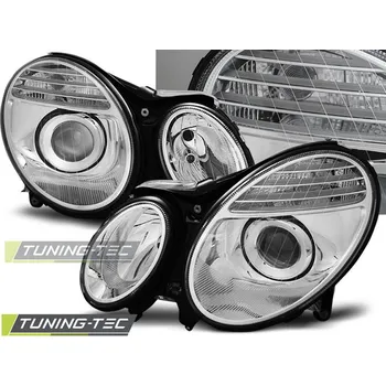 Přední světlomet Tuning-Tec Přední čirá světla Mercedes Benz E W211 (2002 - 2006) - chromované