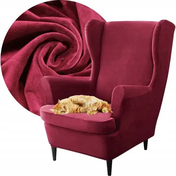 Křeslo Domidekor Potah na křeslo červený