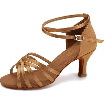 Pánská obuv BURTAN Dámské taneční boty na salsu Burtan Havana 36 BÉŽOVÁ|RŮŽOVÁ