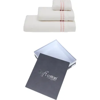Ručník Soft Cotton Dárková sada ručníků a osušek CHAINE, 550 g / m², Česaná prémiová bavlna 100% MICRO