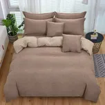 Krepové povlečení TABULA hnědé + povlak na polštářek 40x50 cm Rozměr povlečení: 70 x 90 cm | 140 x 200 cm, 140x200 / 70x90 cm