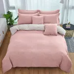 Krepové povlečení TABULA růžové + povlak na polštářek 40x50 cm Rozměr povlečení: 70 x 90 cm | 140 x 200 cm, 140x200 / 70x90 cm