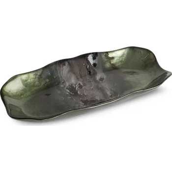 Dekorační miska SABA 01 zelená / ocelová