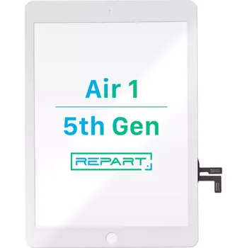 Náhradní díl pro tablet iPad Air / 5. gen dotykové sklo REPART (bílé)