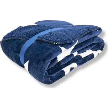 deka TEXFACE Deka hvězda potisk, 150x200 cm, tmavě modrá