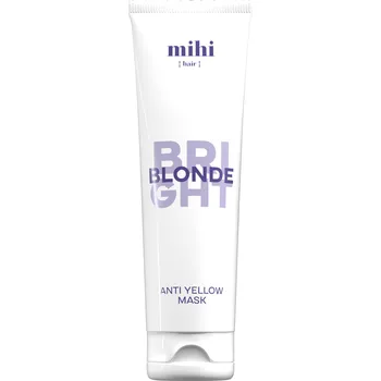 Vlasová regenerace MIHI Bright Blonde Maska proti žluté barvě 250 ml