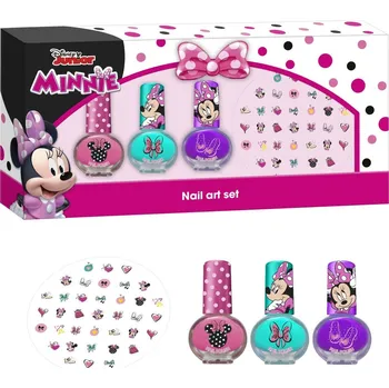 Lak na nehty Lorenay Minnie nehtový set se 3 laky na nehty a nálepkami na nehty