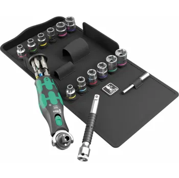 Sada nářadí Wera 8009 Zyklop Pocket Set 4 Ratchet Set Metric / Imperial