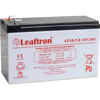 Záložní baterie akumulátor Leaftron LT12-7,2 T2 (12V/7,2Ah)