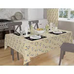 Orbytex Ubrus teflonový - růžička modrá Rozměry: 120x140, Tvar: Obdélník