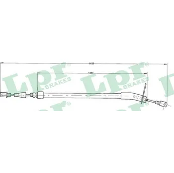 Lanko parkovací brzdy Tažné lanko, parkovací brzda LPR C0410B