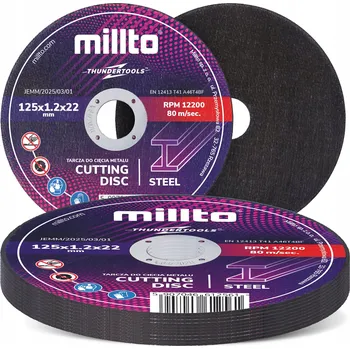 Řezný kotouč 10x ŘEZNÝ KOTOUČ NA KOV 125x1,2 Nerezová Ocel INOX HLINÍK PLECHY IF