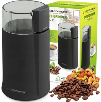 Mlýnek na kávu ELEKTRICKÝ MLÝNEK NA KÁVU NA ZRNO SILNÝ ČERNÝ