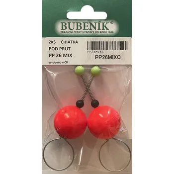 Signalizace záběru Bubeník - Číhátko pod prut 26mm, 2ks barva červená