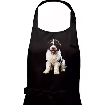 Kuchyňská zástěra Lagotto romagnolo fotka ve tmě - Pánská zástěra na vaření - Univerzální velikost ( Černá )
