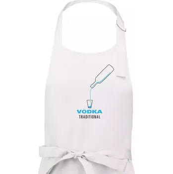 Kuchyňská zástěra Vodka traditional - Dámská zástěra na vaření - Univerzální velikost ( Bílá )