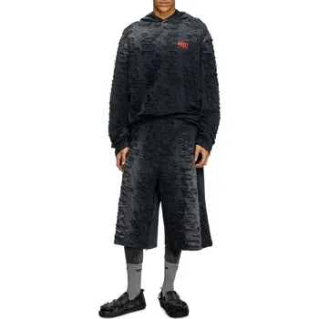 Pánské kraťasy TEPLÁKOVÉ ŠORTKY DIESEL P-ECHIO-R1 SHORTS BLACK