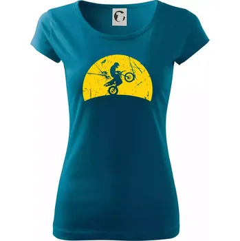 Západ slunce kroska - Dámské triko Pure - 3XL ( Petrolejová )