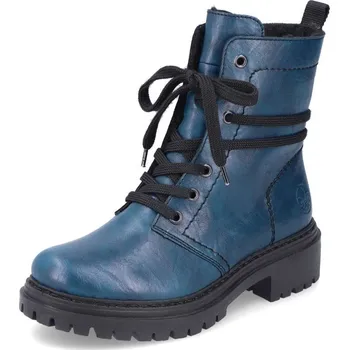 Dámské kozačky Dámská kotníková obuv RIEKER 72675-12 modrá W5 40