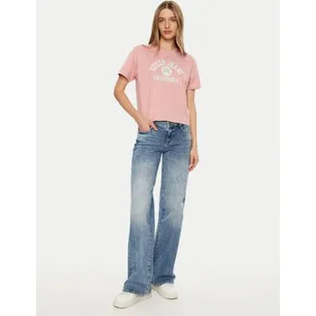 Pánská móda Guess Jeans T-Shirt W5RI43 K8HM0 Růžová Regular Fit S