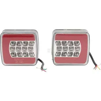 Auto-moto gopart Zadní světlo LED 12/24 V, hranaté, sada