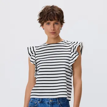 Dámské tričko Reserved - Volánová halenka - vícebarevná - 984ED-MLC - 984ED-MLC-L