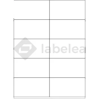 Speciální papír Labelea Samolepicí etikety 105x57 mm bílé papírové, na archu A4, pro laserový a inkoustový tisk, Barva etiket Bílá, Počet archů v balení 100 EPM105057W010S
