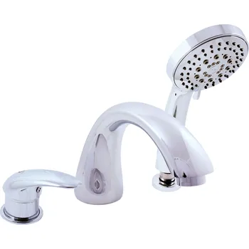 Vodovodní baterie DUNAJ - Vanová baterie 3-otvorová, vodopád, Chrom D469.0Y, RAV Slezák Barva: Chrom, Rozměr: 3,8"