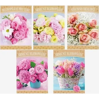 Pohlednice S-426 Kytky mix