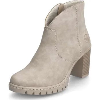 Dámské kozačky Dámská kotníková obuv RIEKER Y2553-60 béžová W5 39