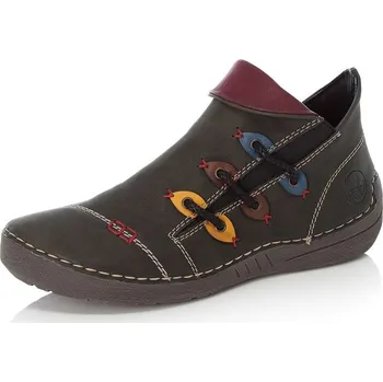 Dámské kozačky Dámská kotníková obuv RIEKER 72581-54 zelená W5 38