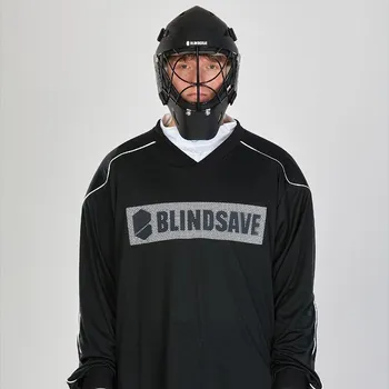 Florbalová maska Blindsave Sharky Carbon Black Goalie Mask