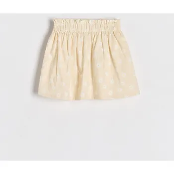 Dívčí šaty Reserved - Květinová bavlněná sukně - tělová - 362DA-02X - 362DA-02X-110