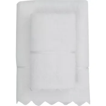 Pánský župan Soft Cotton Ručník FREYA s krajkou 50x100cm, 580 g / m², Česaná prémiová bavlna 100%