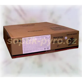 Zábavní pyrotechnika compound (složený ohňostroj) 320 výstřelů Show time I (zábavní pyrotechnika kategorie F2 (prodejné od 18 let))