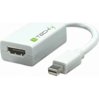 Video redukce AV Techly DisplayPort Mini adaptér – HDMI bílý (304239)