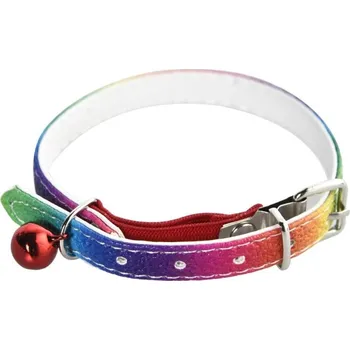 Obojek s červenou rolničkou pro kočku 30 x 1 cm