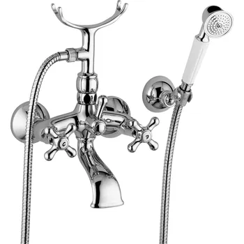 Vodovodní baterie Paffoni Gruppo vasca RETRO' con duplex fx. cm. 150 I Barva: Barva (bílý lesk nebo černá) + chrom IRV027CC