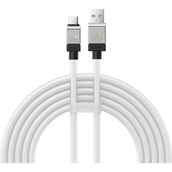 Datový kabel Baseus CoolPlay CAKW000702 kabel USB / USB-C / 2m / 100W bílý