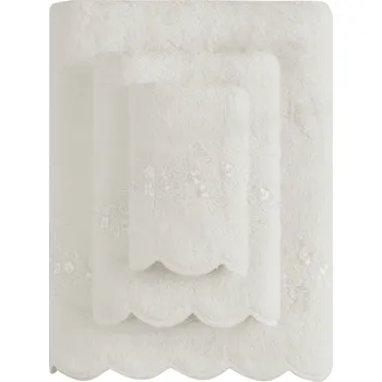 Pánský župan Soft Cotton Ručník SILVIA s krajkou 50x100cm, 580 g / m², Česaná prémiová bavlna 100%