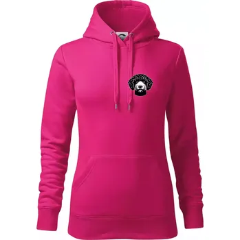 Dámská mikina Lagotto romagnolo hlava na prsu - Mikina dámská Cape s kapucí - 2XL ( Purpurová )