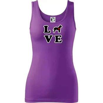 Dámské tričko Lagotto romagnolo LOVE - Dámské tílko - L ( Fialová )